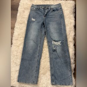 Wide leg jeans